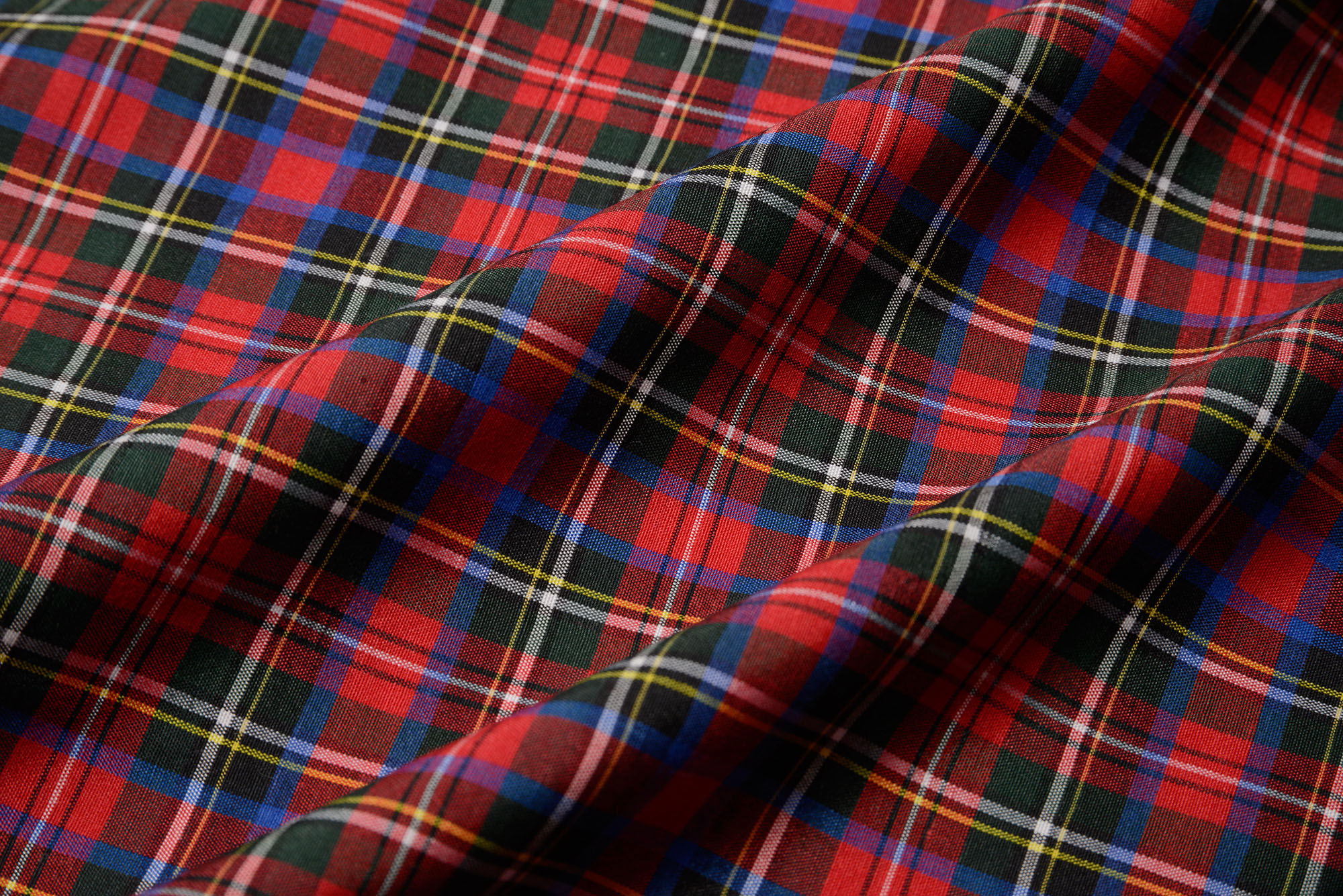 Oberstoff Karo rot-bunt