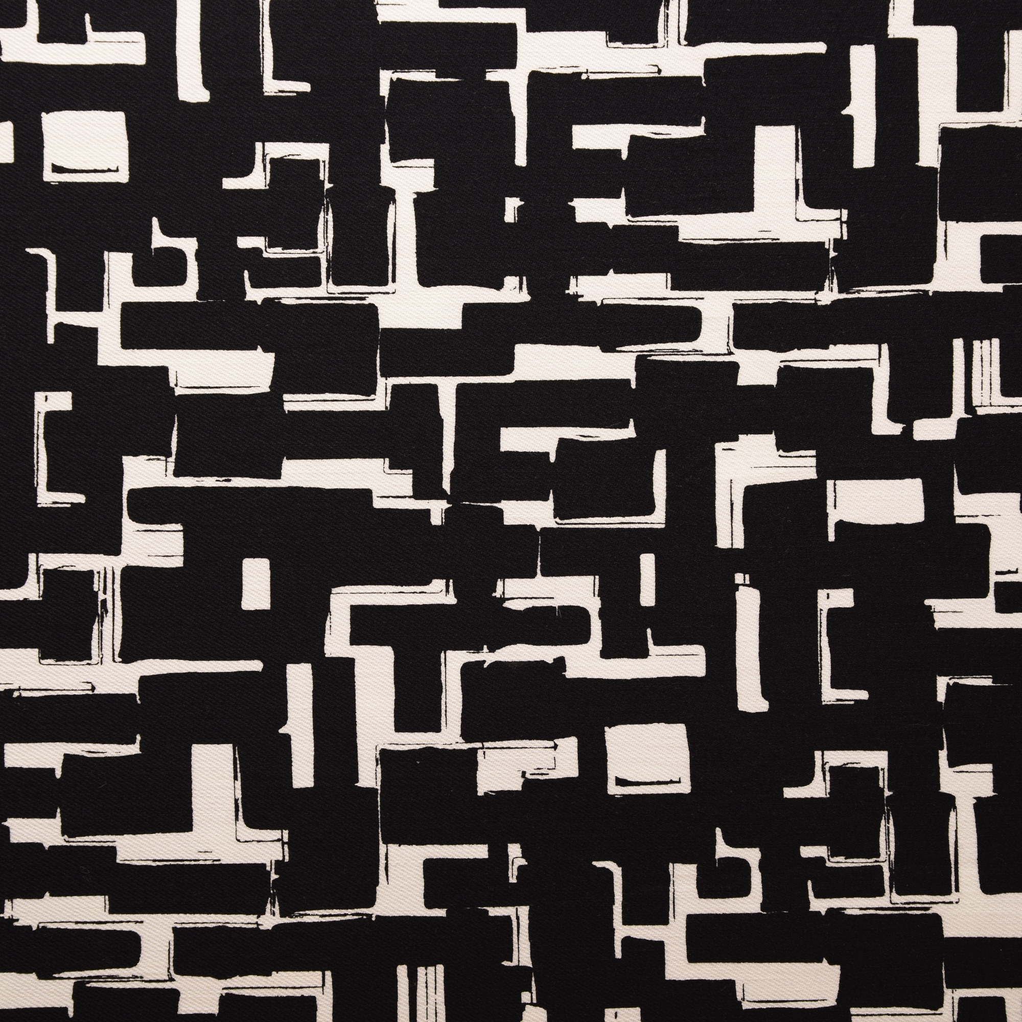 Ethno black and white - Baumwollstretch Ethno black and white - Baumwollstretch